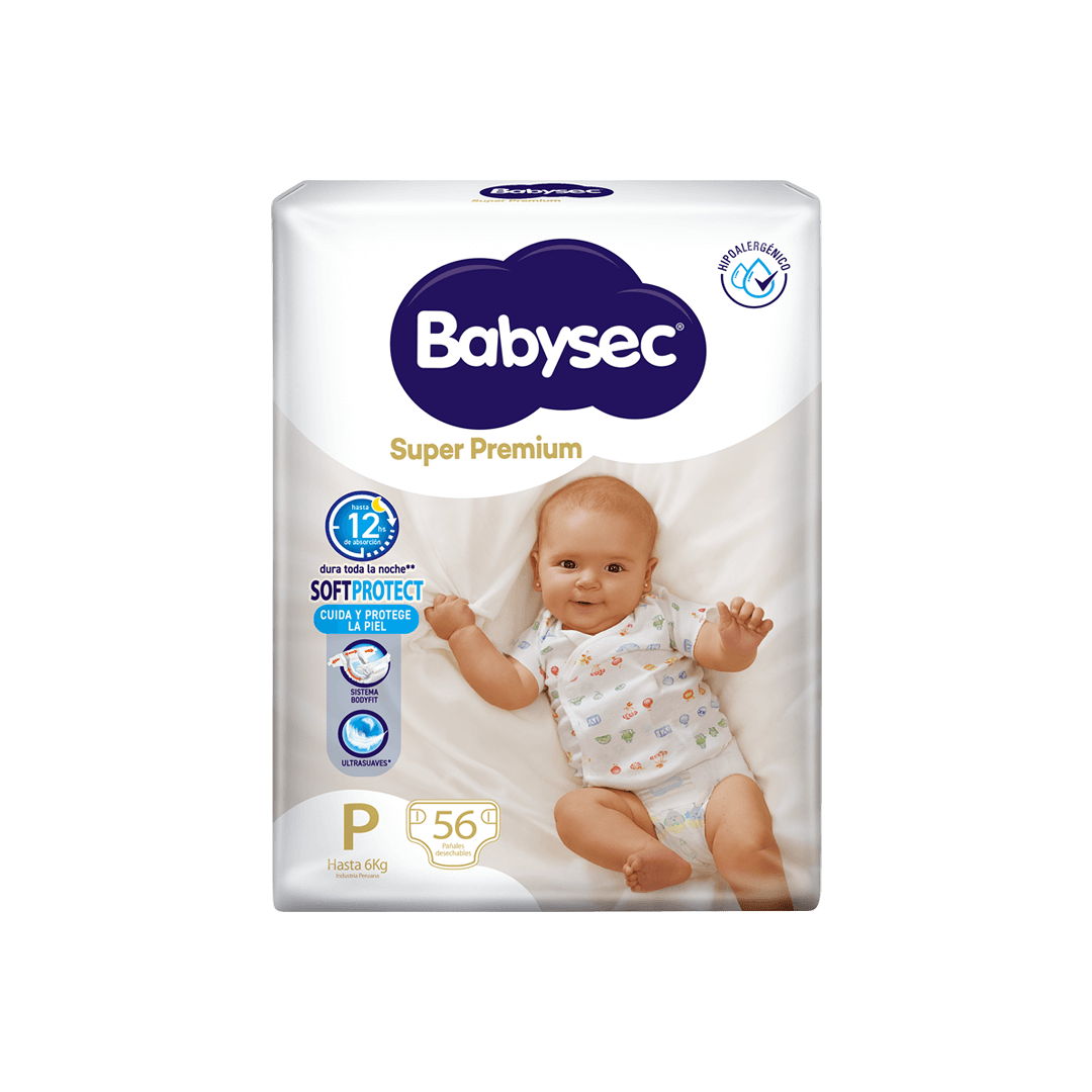 Pañales para Bebé Babysec Super Premium